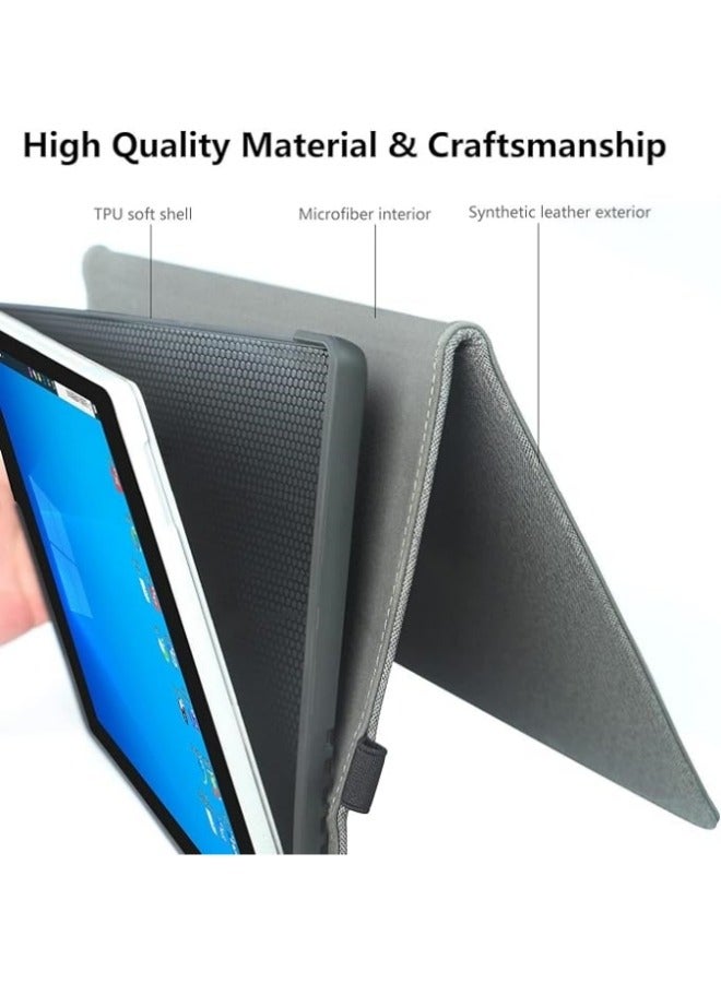 متوافق مع حافظة Surface Pro 9 مقاس 13 بوصة، وغطاء قابل للطي متعدد الزوايا مع حامل قلم - Image 4
